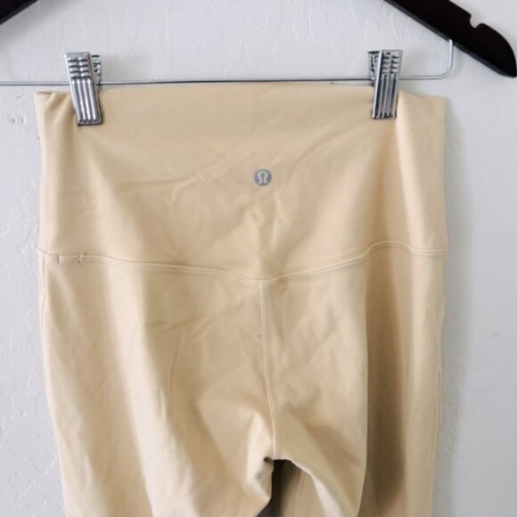 Lululemon Athletica Cream Set Leggings and Bra with Minimalist Design Size 6 - Picture 9 of 11